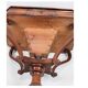 Antique mahogany sewing table on a pillar from around the year 1840s