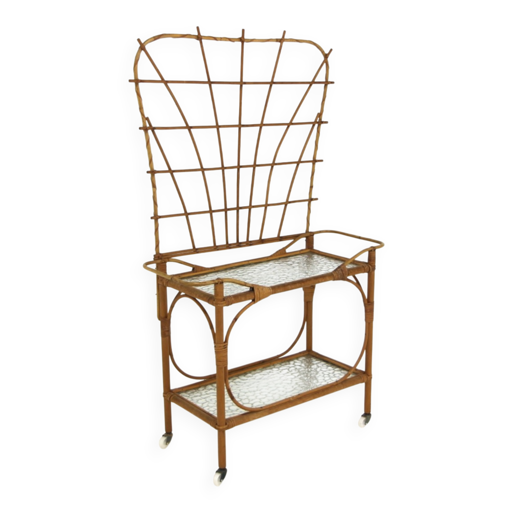 Jardinière d'intérieur scandinave en rotin, Suède, 1960
