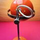 Vintage "Eyeball" Desk Lamp Orange & Chrome – Space Age Era
