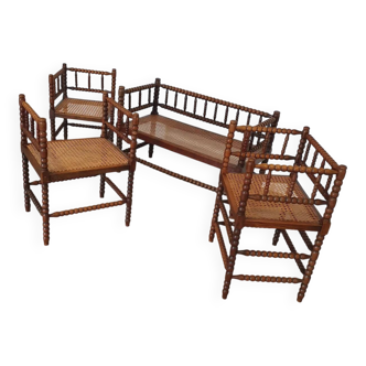 Ensemble familial Bobbin assorti 1 x banc, 3 x chaise.