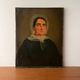 Antique 19th C Portrait Painting of a Beautiful Woman