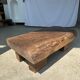 Asian solid wood quadripod brutalist coffee table H30 L81 l42