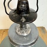 Industrial Grey Enamel Pendant Lamp from Siemens, 1930s