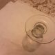 Antique 19th century glass, blown sand, flower stem