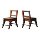 Paire de chaises Modernistes en chêne massif, vers 1940