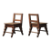 Paire de chaises Modernistes en chêne massif, vers 1940