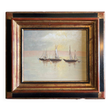 HSP Marine painting "Sailboats in calm weather" + frame