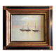 Tableau HSP Marine "Sailboats in Calm Weather" + frame