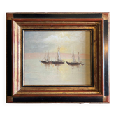 HSP Marine painting "Sailboats in calm weather" + frame
