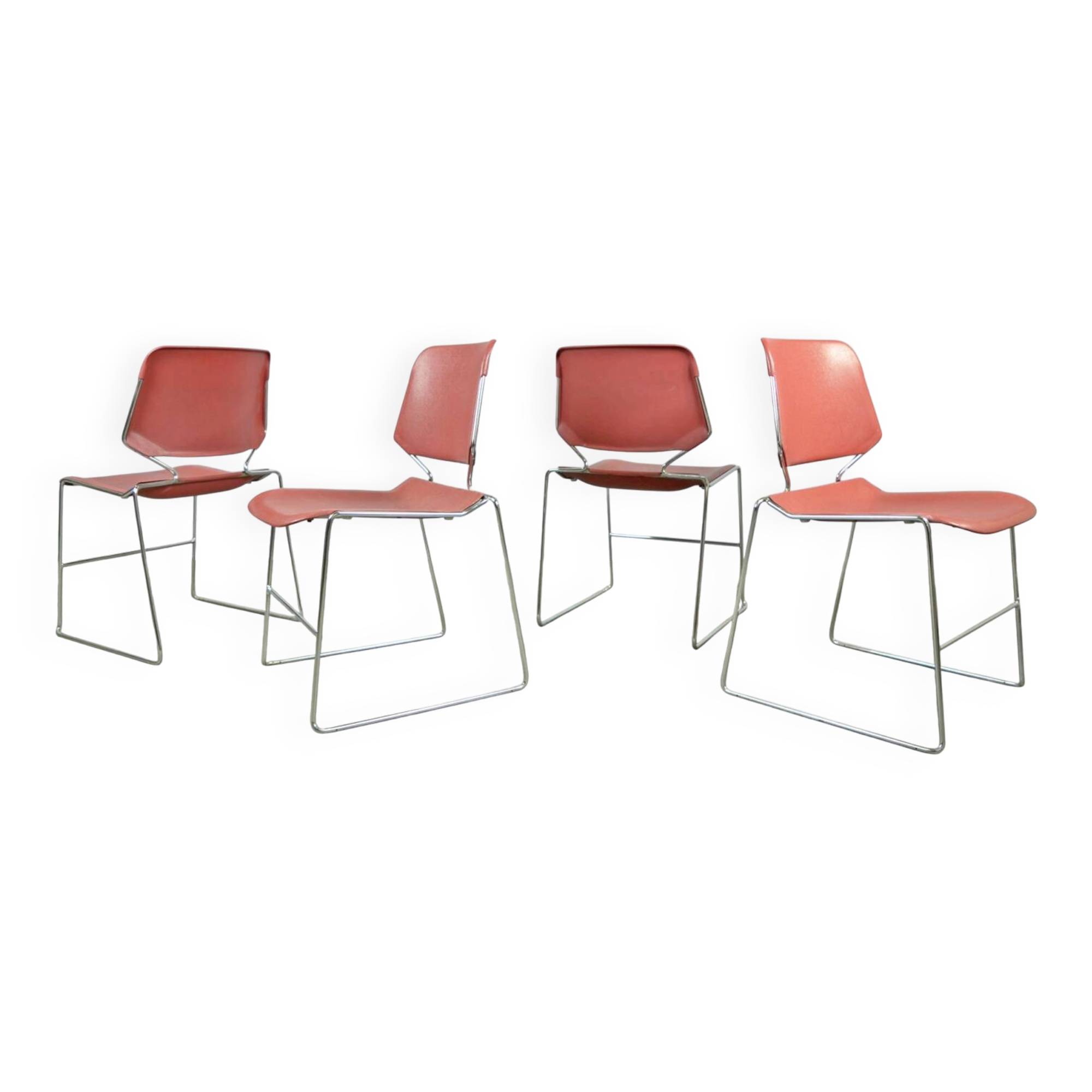 MATRIX Krueger dining chairs designed by Thomas Tolleson, 1970s USA