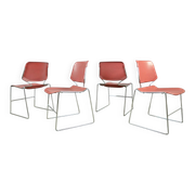 MATRIX Krueger dining chairs designed by Thomas Tolleson, 1970s USA