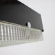 1970s Minimalist Black and Glass Pendant Light, Czechoslovakia