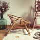 Rattan armchair vintage basket child