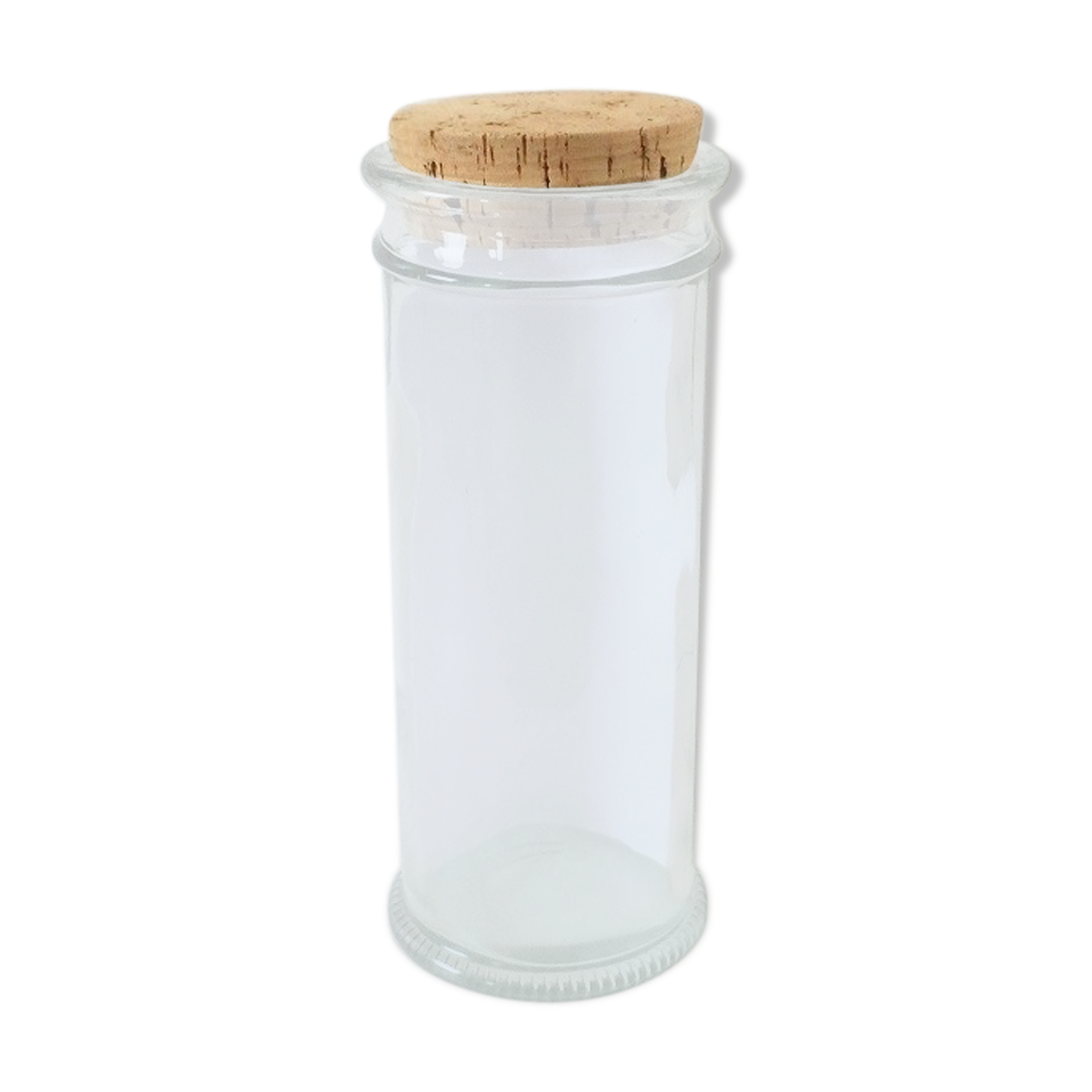 Glass kitchen pot - vintage cork from the 70s