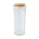 Glass kitchen pot - vintage cork from the 70s