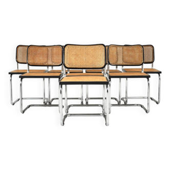 Ensemble de 8 Chaises de salle à manger Style B32 par Marcel Breuer