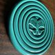 Art Deco trivet in green glazed earthenware - Saint Clément
