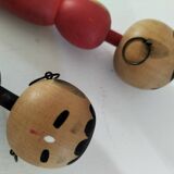 Pair of Japanese Kokeshi dolls - 1950s-1970s