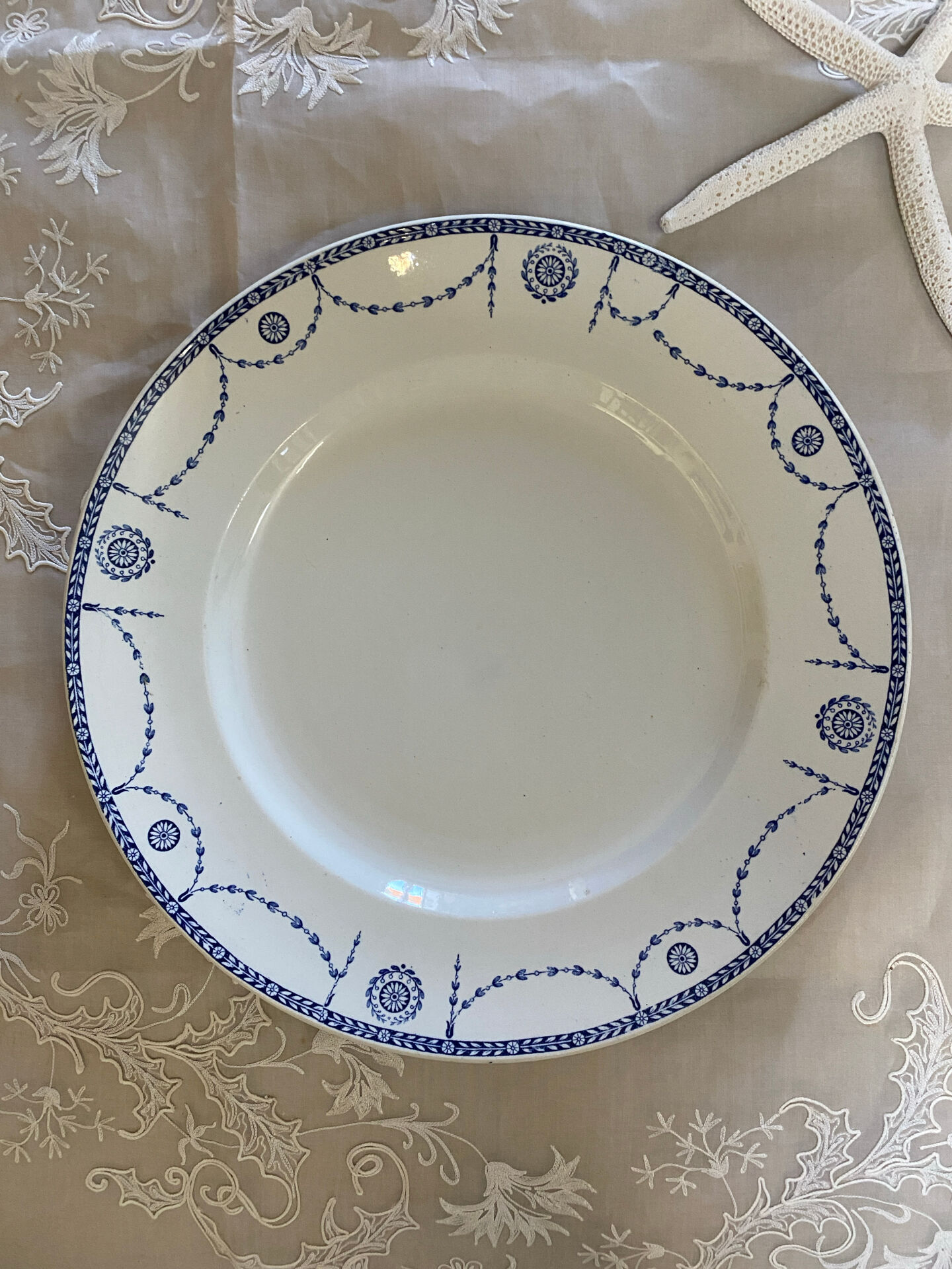 Round ironstone plate model Bonaparte KG Lunéville
