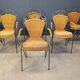 Wicker chairs attributed to Frederick Weinberg, 1960s, set of 6