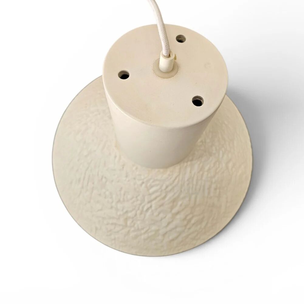 Lampe suspendue en céramique mate émaillée / années 1970