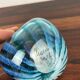 Handcrafted blue glass vase by Phoenician Glass Malta