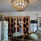 Brass chandelier 1960