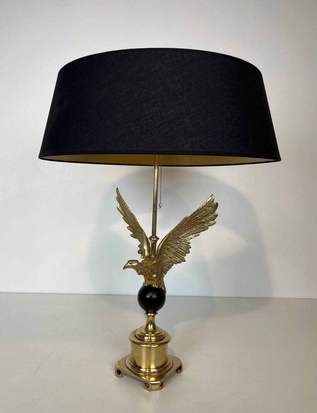 Royal Eagle Table Lamp in Bronze, in the Style of Maison Charles, Work
