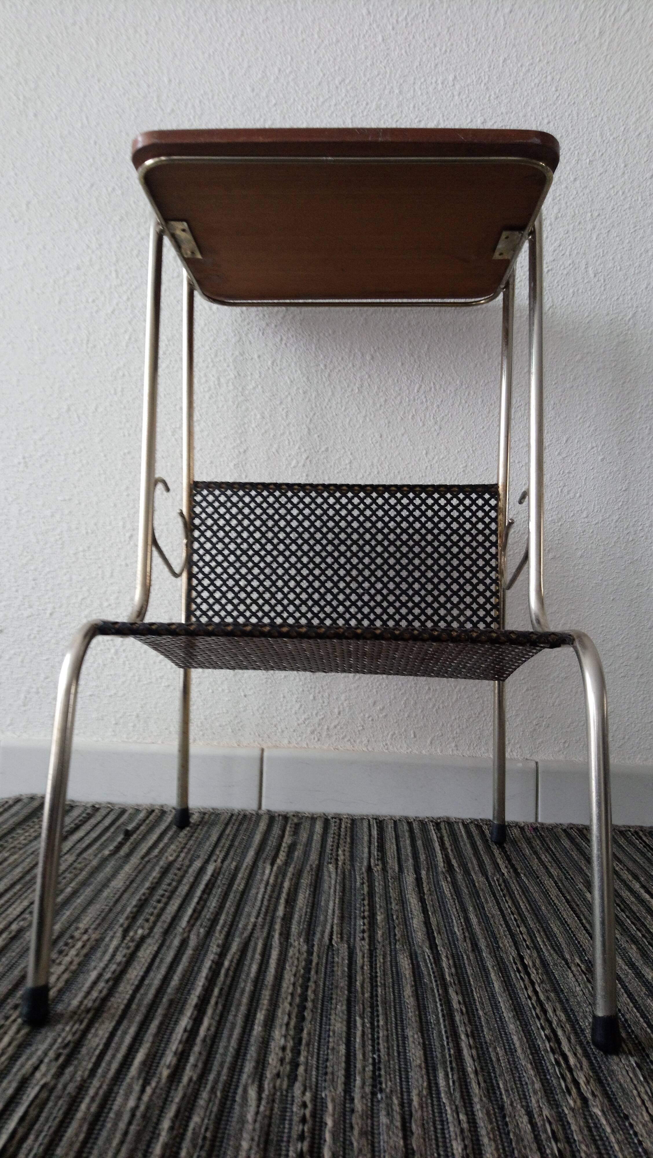 Vintage magazine rack side table