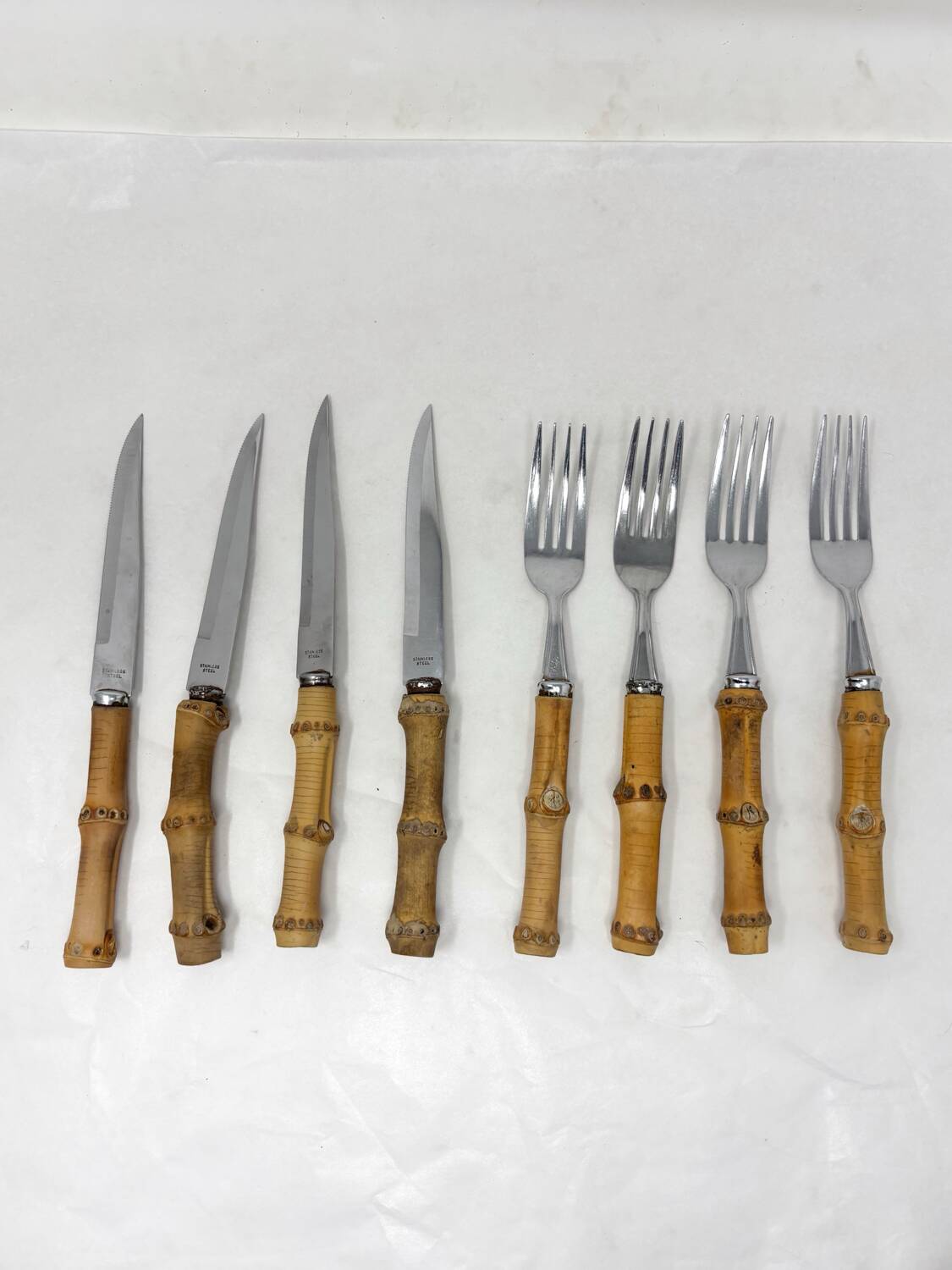 Bamboo Cutlery Set for 4 People