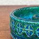 Mid-Century Modern Rimini Blu Pottery Candleholder by Aldo Londi for Bitossi, Italy, 1960s