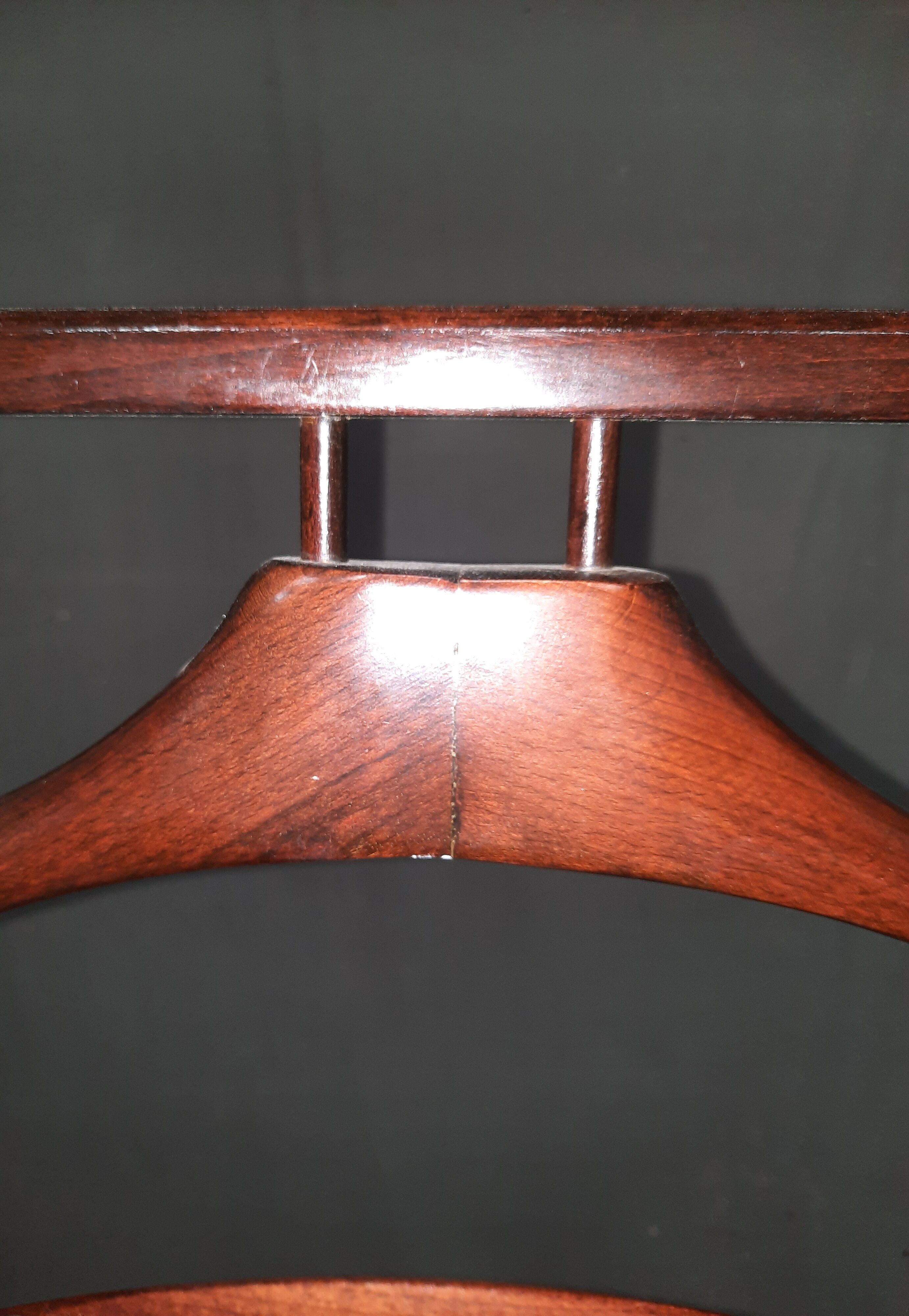 Varnished wooden valet