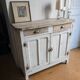 Vintage Parisian sideboard in its original patinated paint.