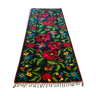 Ancien tapis kilim moldavie a la rose authentique 285 cm x 123 cm