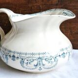 Vintage ceramic bath jug, bath pitcher, bathroom decor.