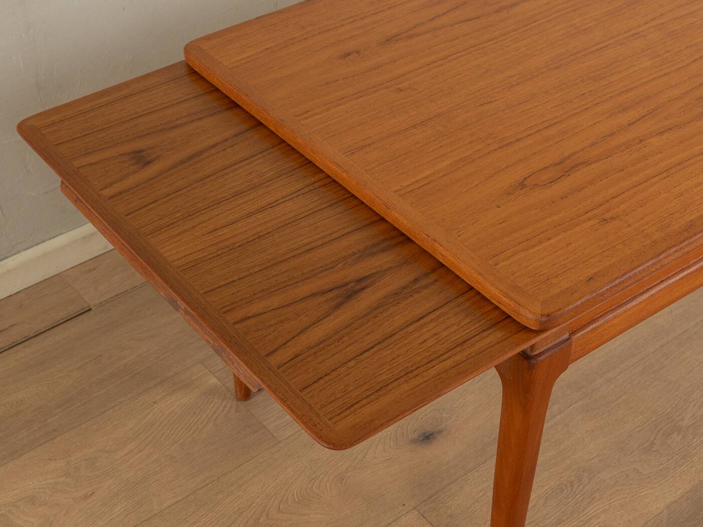 Rare extendable teak coffee table from the 1960s