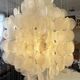 Very large cascading chandelier in mother-of-pearl, Verner Panton style, 1970.