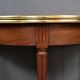 Table à jeux demi-lune en acajou, style Louis XVI – début XXe