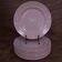 10 assiettes plates rose poudré St Amand France