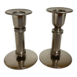 Pair of small silver candlesticks