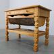 Danish mid-century oak sewing cabinet by Henning Kjaernulf