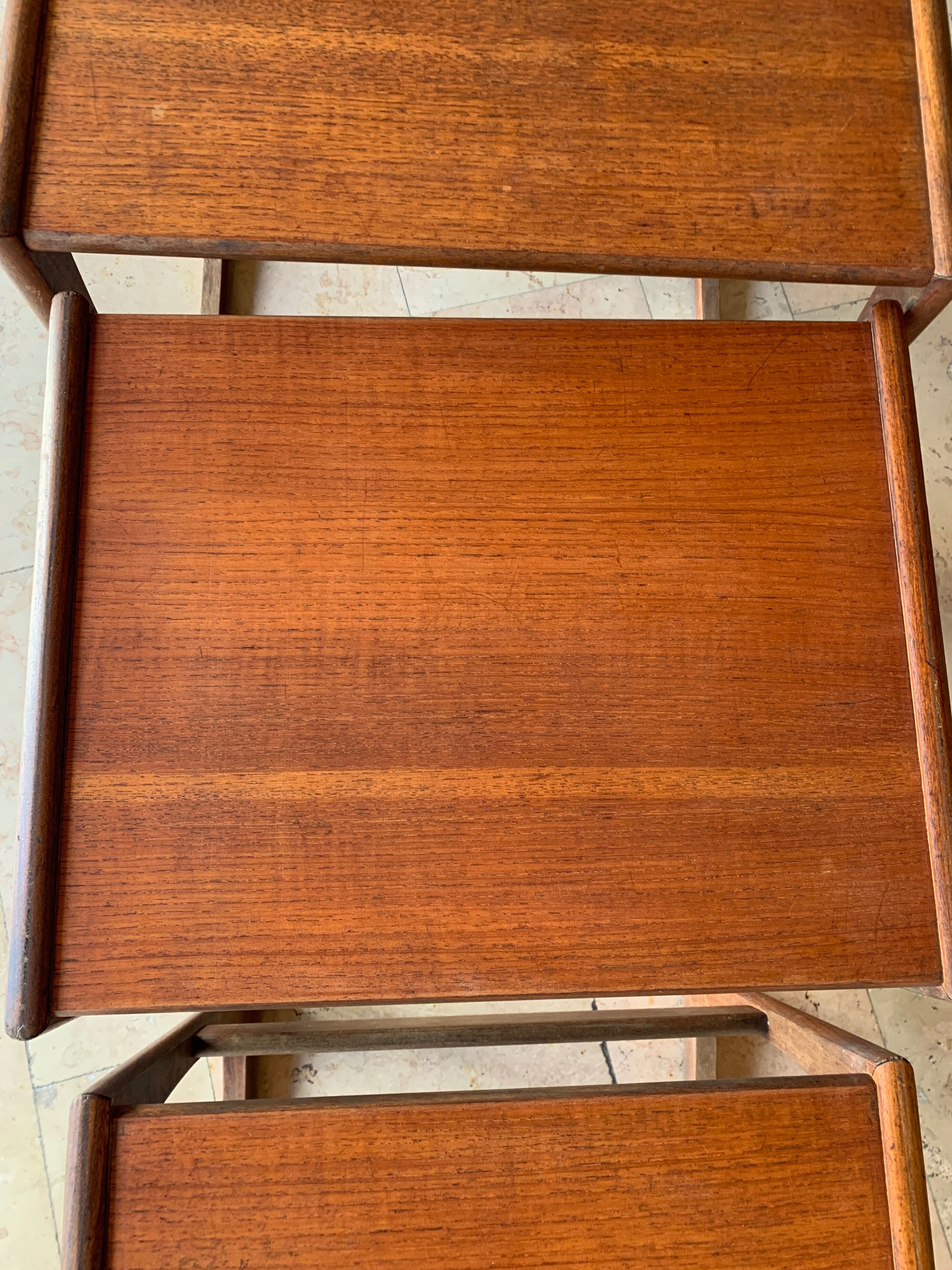 English trundle tables, Quadrille model by G-Plan