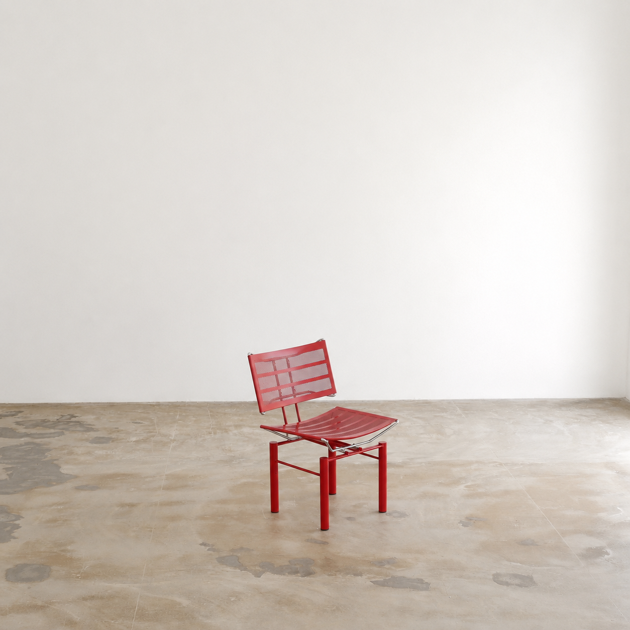Set of 4 postmodern '8600' chairs in red by Hans Ulrich Bitsch for Kusch & Co.