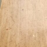 Vintage wooden desk with five drawers from the 1950s-1970s.