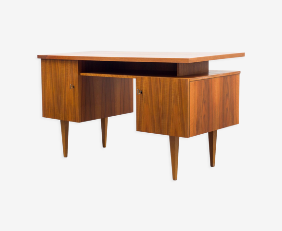 Bureau années 50, noyer, restauré