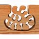 Large Wooden Candleholder by Gunnar Kanevad for Gamla Linköping, Sweden