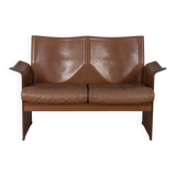 Vintage leather sofa from the 1970s, model ‘korium’ designed by tito agnoli