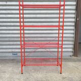 Modular lacquered metal shelf 1980