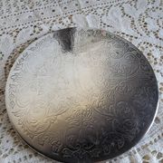 Dessous de plat en métal argenté anglais
