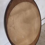 Asymmetrical oval wall mirror seventies